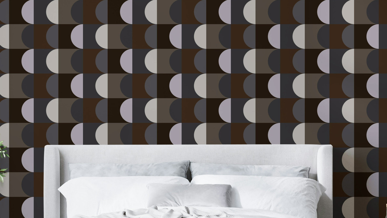 Grounded color mural wallpaper

