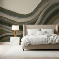Earthy abstract textured landscape Wall Mural