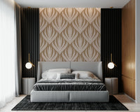 Earthy Abstract Harmony wallpaper combining botanical abstraction with warm natural tones.