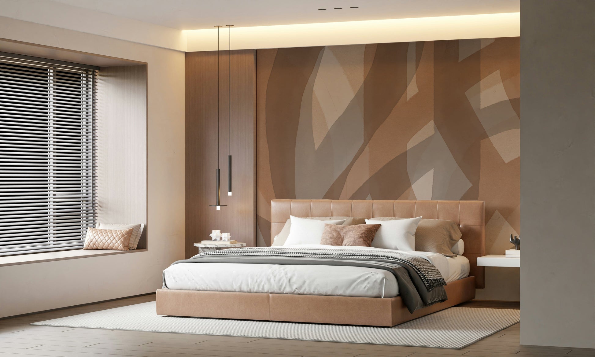 A classic abstract design wallpaper for walls.