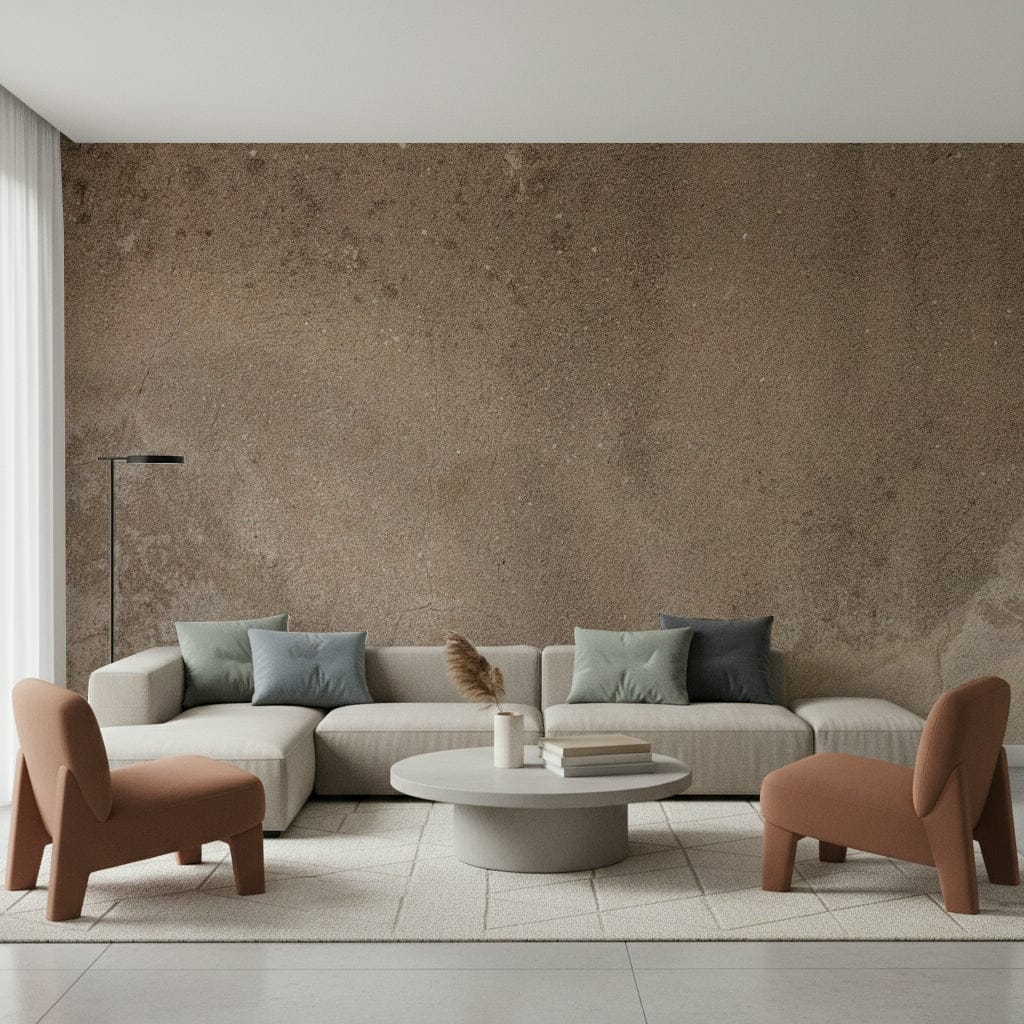 Warm earthy tones in abstract canvas design, Earthy Canvas wall mural