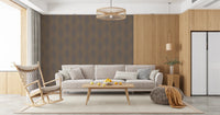 Earthy Echoes Muted Brown Geometric Wallpaper⁠