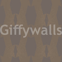 Earthy Echoes Muted Brown Geometric Wallpaper⁠