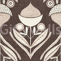 Earth Tone Floral wallpaper showcasing geometric-style flowers and soft organic shapes.