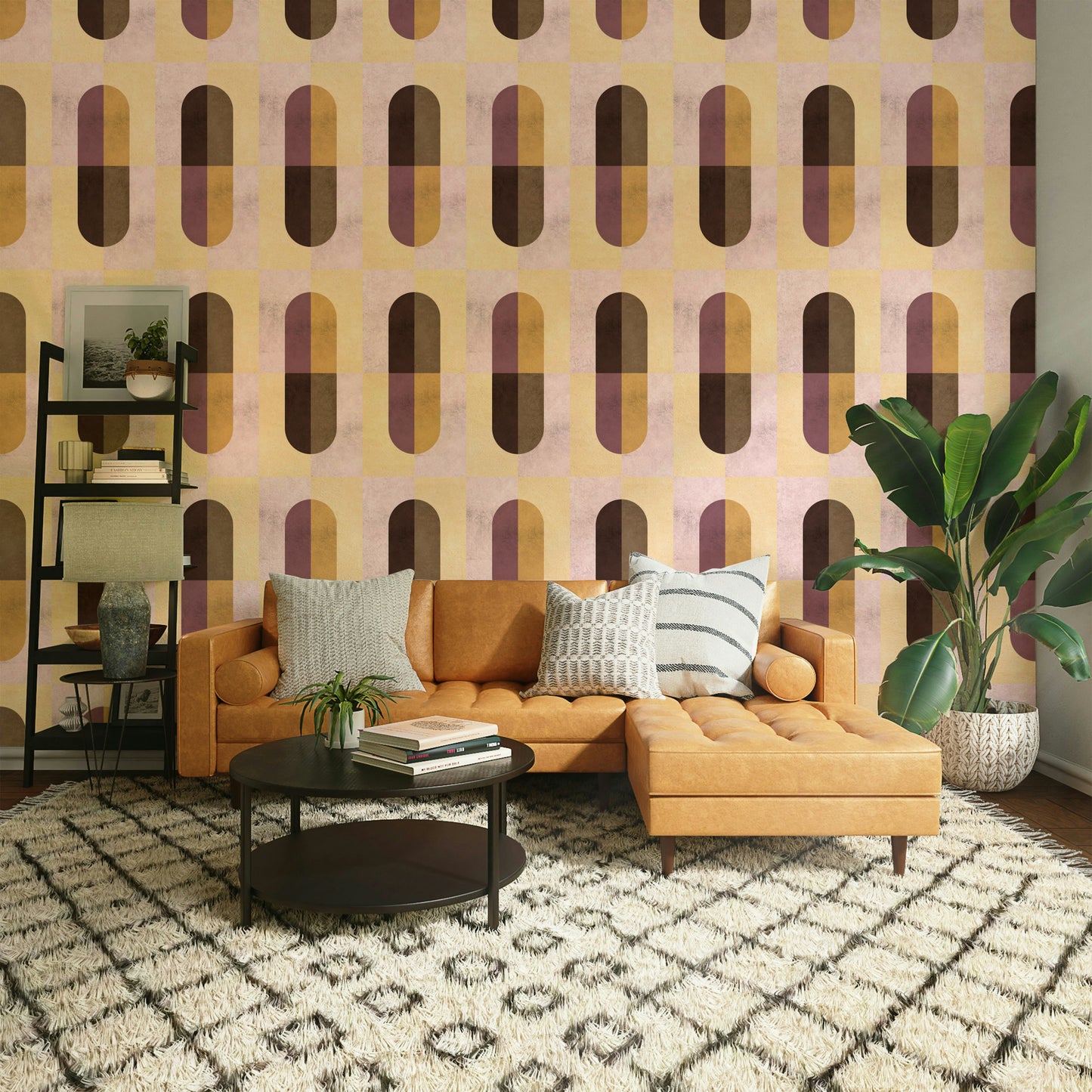 Earthy Geometric Wallpaper⁠