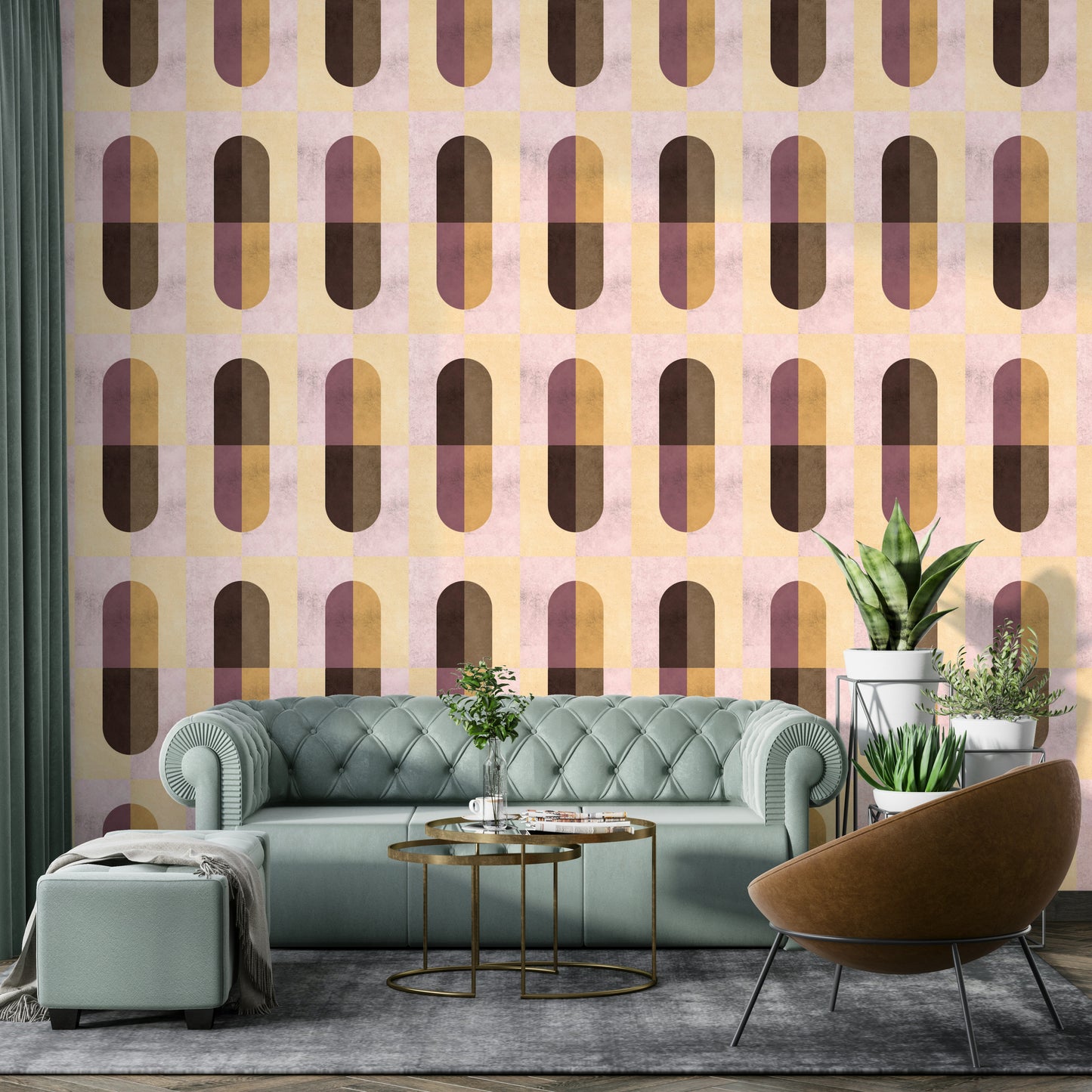 Earthy Geometric Wallpaper⁠