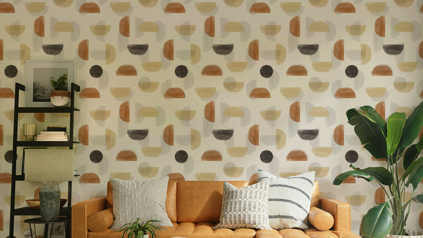 Earthy Hues Abstract Wallpaper⁠