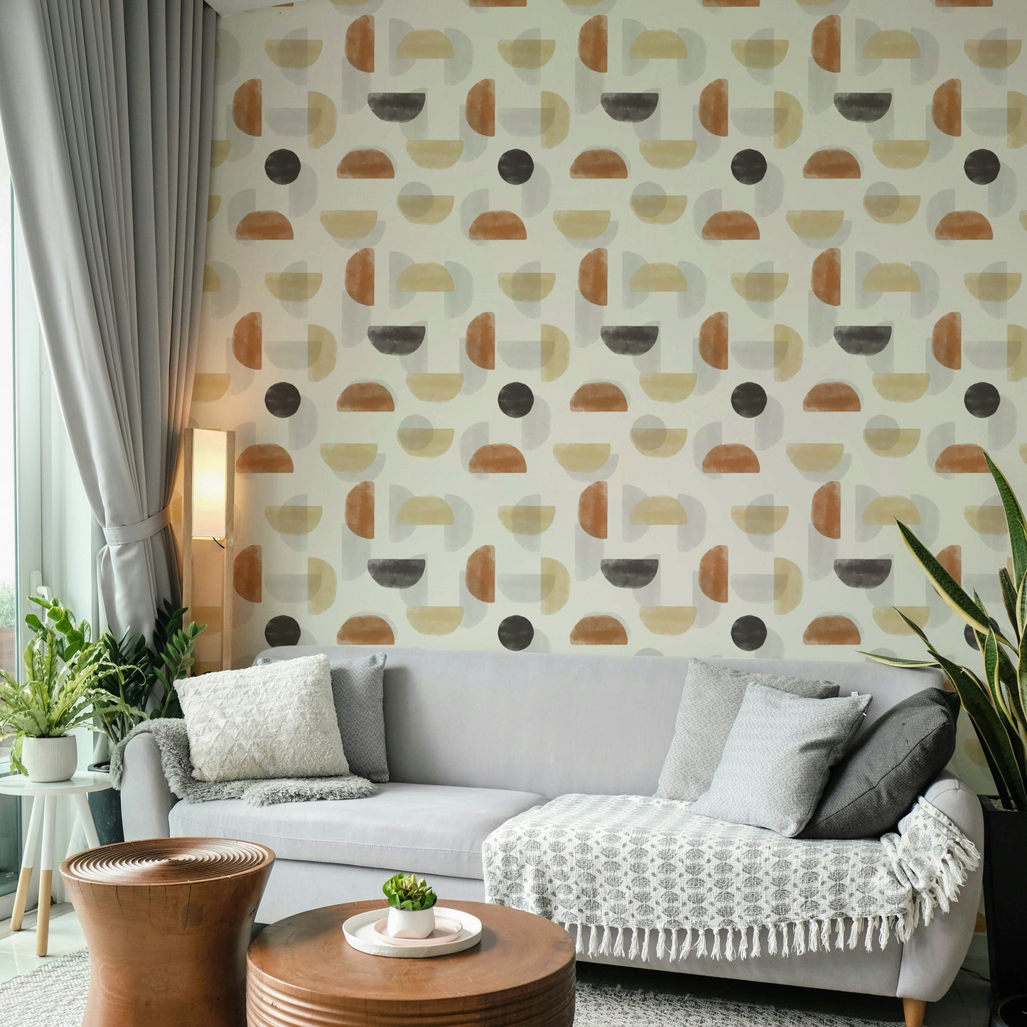 Earthy Hues Abstract Wallpaper⁠