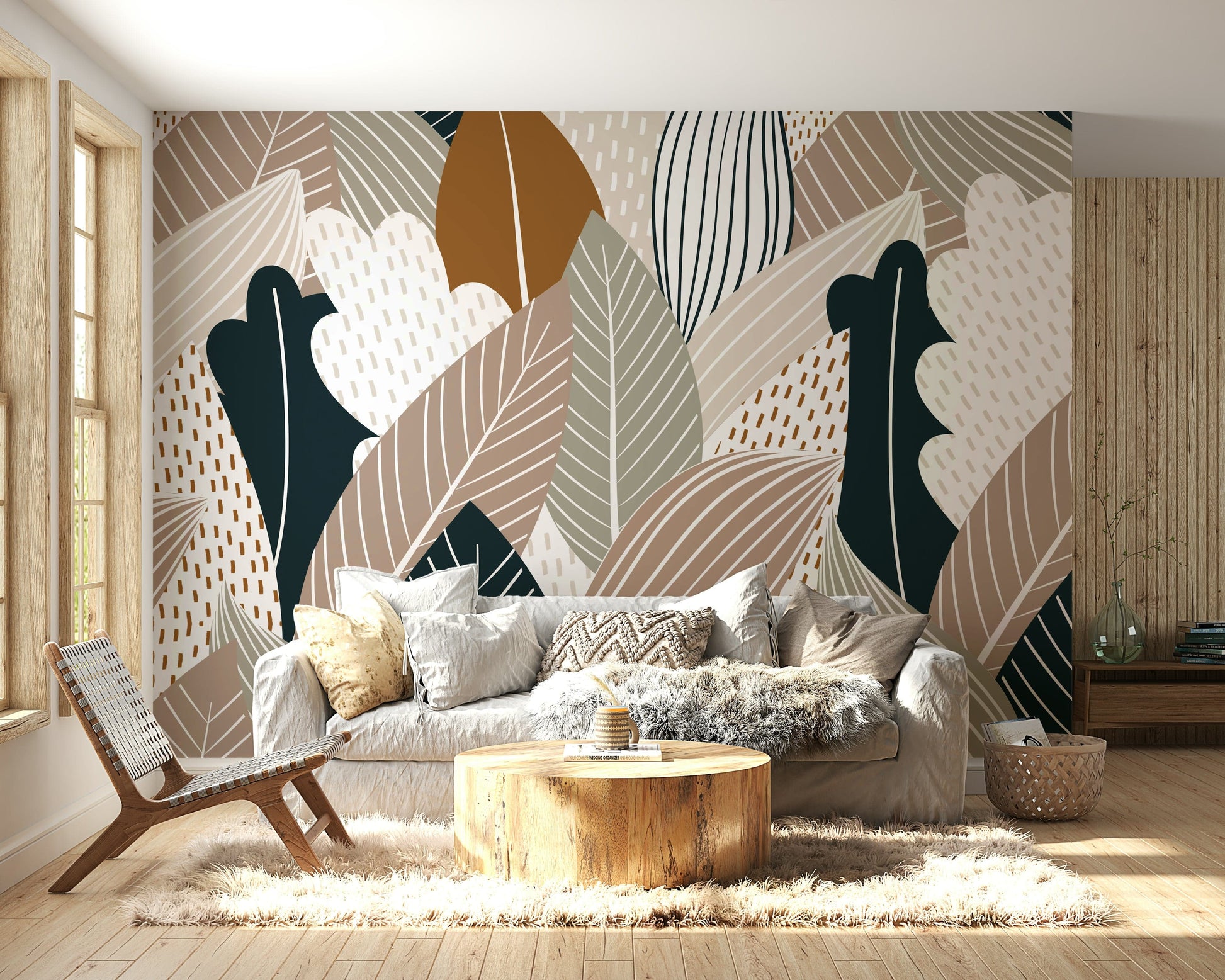 The design has a beautiful, natural aesthetic.

