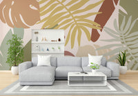 An artistic nature inspired mural for home decor.

