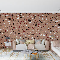 A beautiful modern art wall mural of delicate texture.