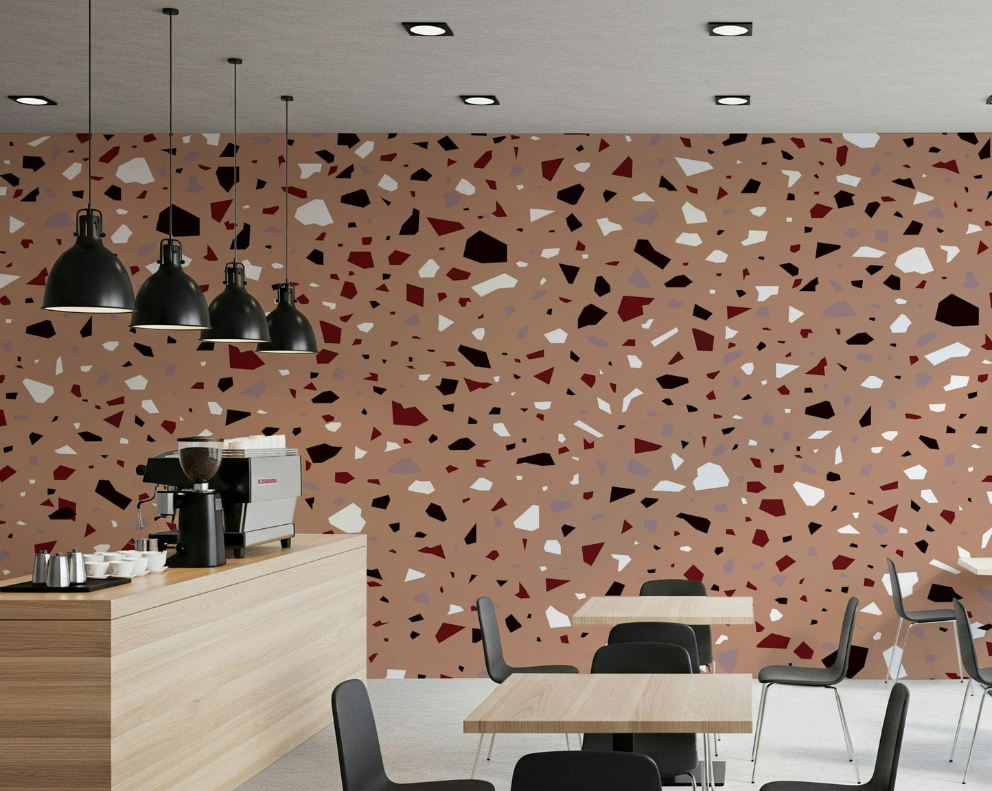 A serene subtle rock texture wall mural for your decor.