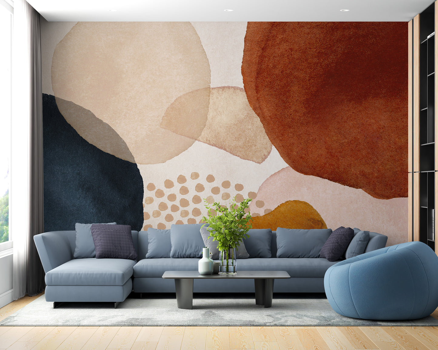 Boho Abstract Geometric Wallpaper - Giffywalls