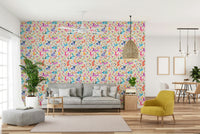 Gentle rabbit wallpaper design for baby nursery

