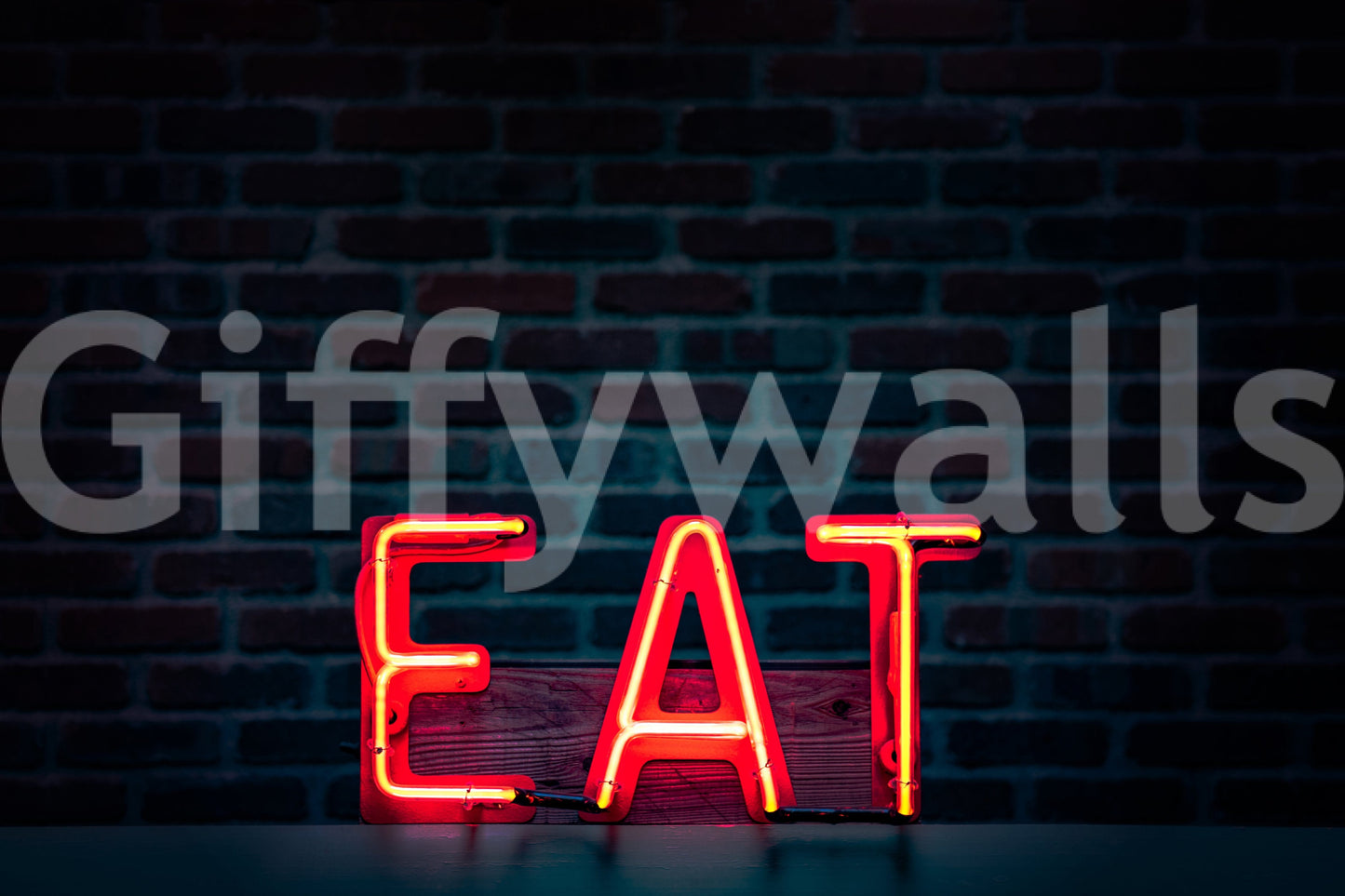Eat Neon Sign Wall Mural -2226250