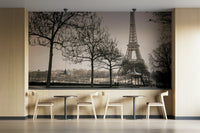 Ideal wallpaper for creating a cozy, Parisian-inspired space

