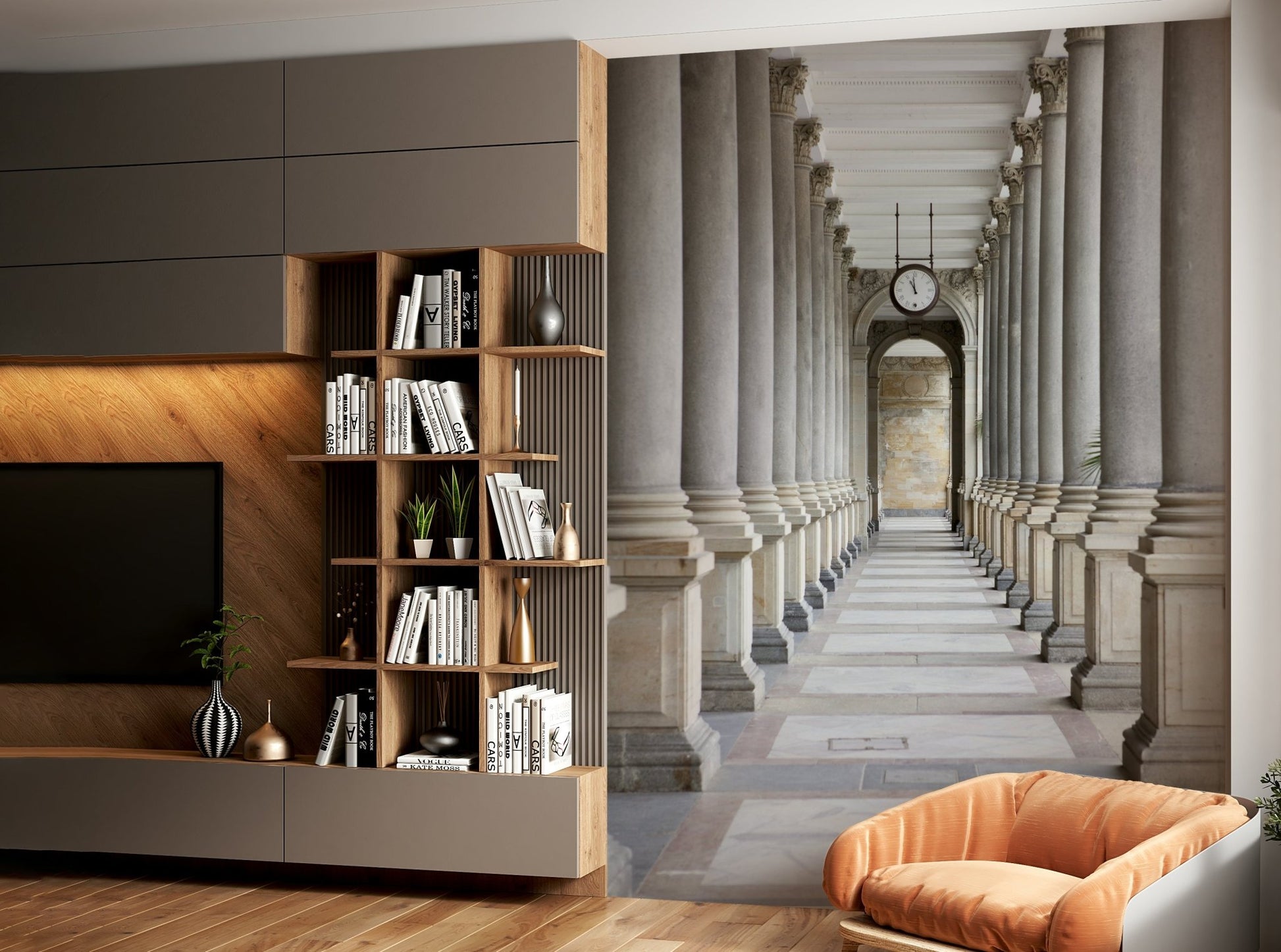 Structured lines and architectural grandeur.

