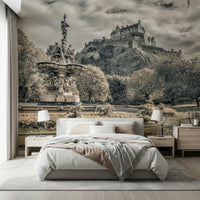 Iconic Castle Vista detailed architecture wallpaper print