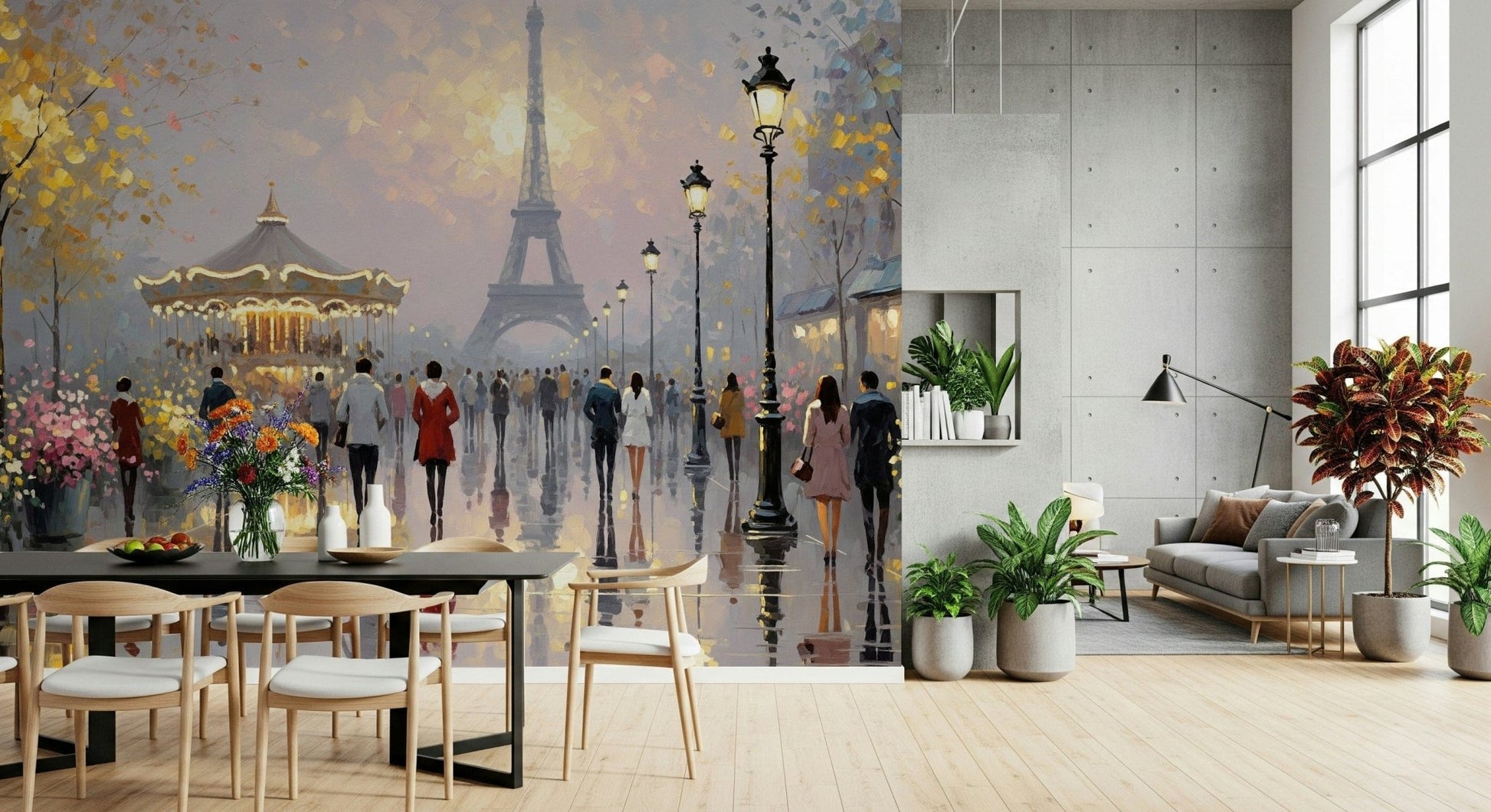 Eiffel Dreamscape Wall Mural