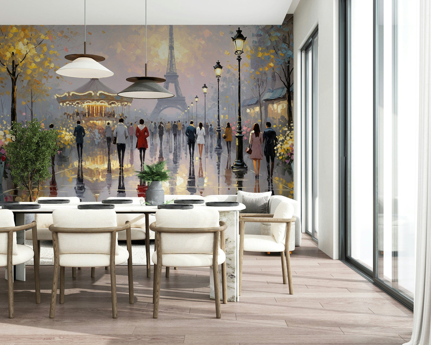 Eiffel Dreamscape Wall Mural