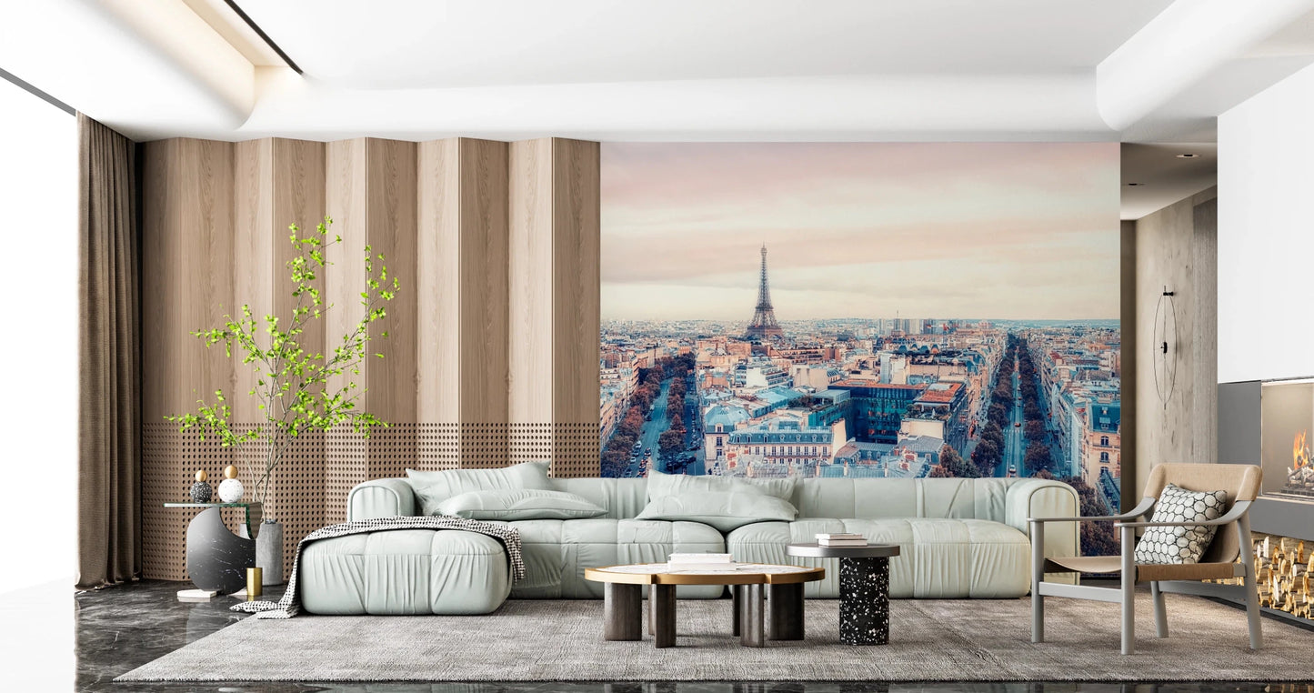 Eiffel Tower View Wall Mural