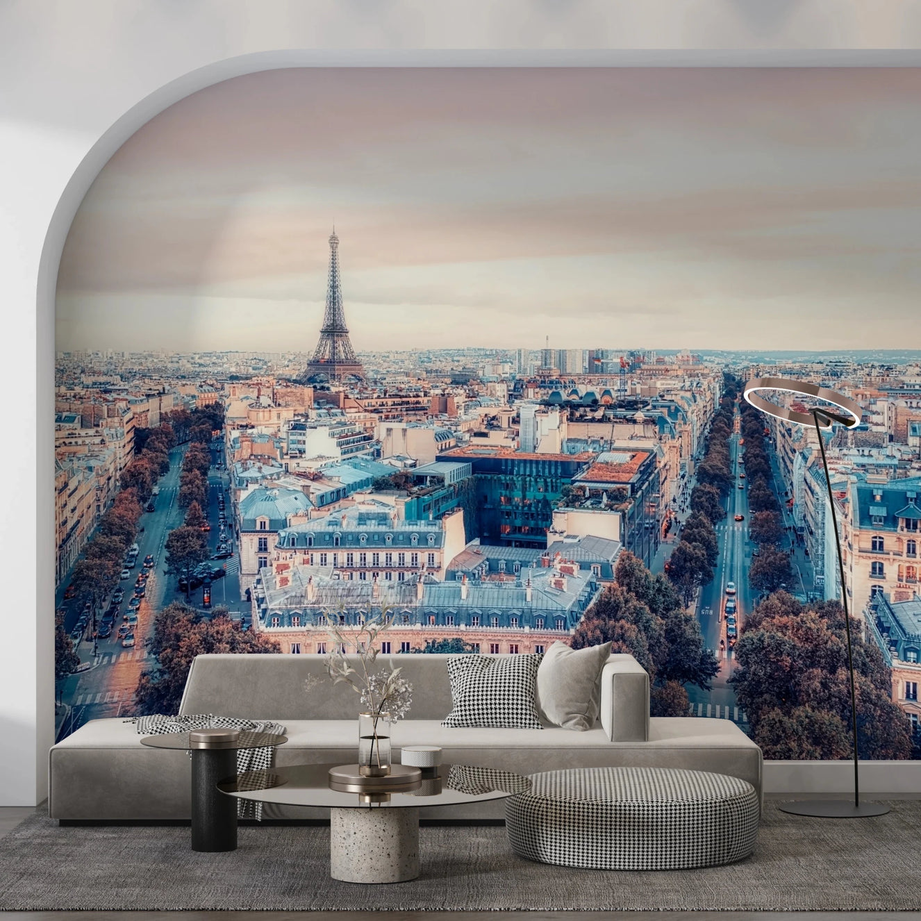 Eiffel Tower View Wall Mural
