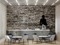 A beautiful panoramic wall mural for a living room.

