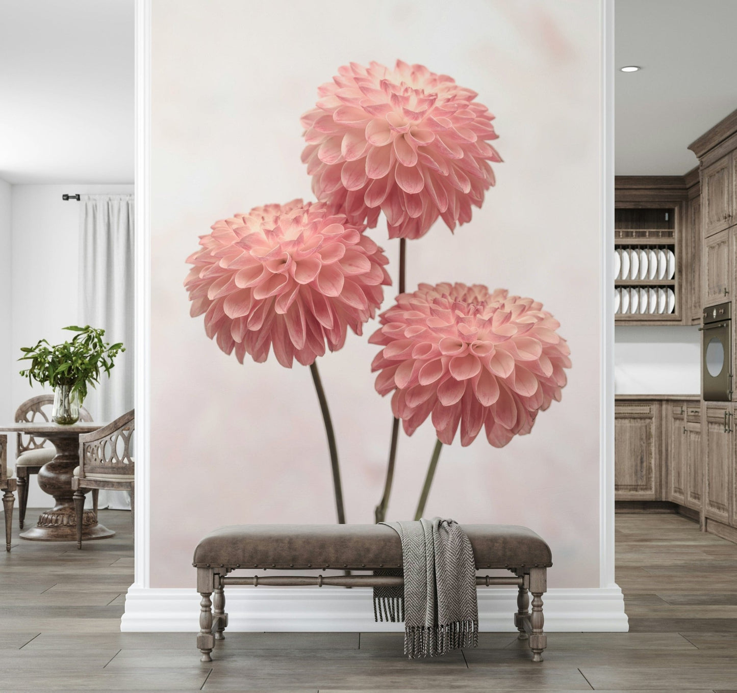 Premium flower wallpaper displaying this Elegant Contrasts artwork.