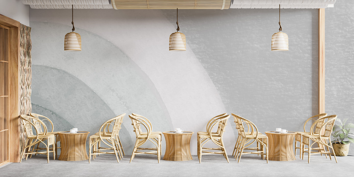 Geometric Swirl Watercolor Wall Mural - Giffywalls