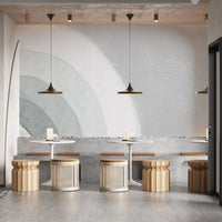 Geometric Swirl Watercolor Wall Mural - Giffywalls