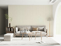 Light beige wall covering with abstract line art