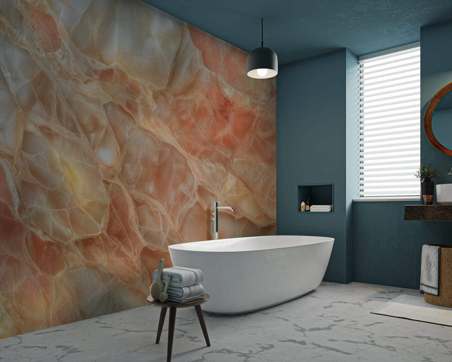 A beautiful modern texture wall mural for a living room.

