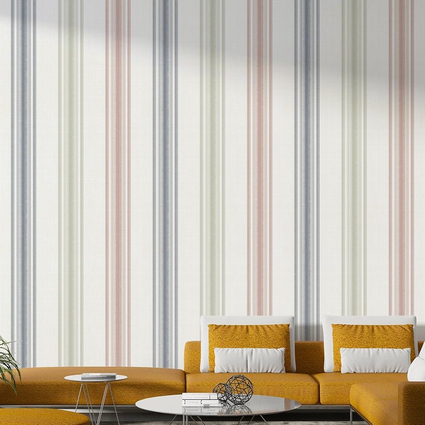Elegant striped country wallpaper
