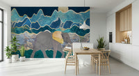 Subtle colour tones in a realistic animal wall mural.