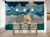 Soft colour palette for a nature-themed living space.