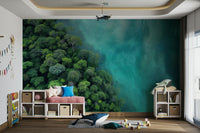 The print is high-quality with incredible detail in the leaves and water.
