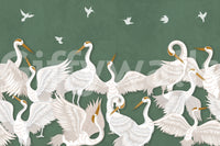 Emerald flight, peaceful and calm

