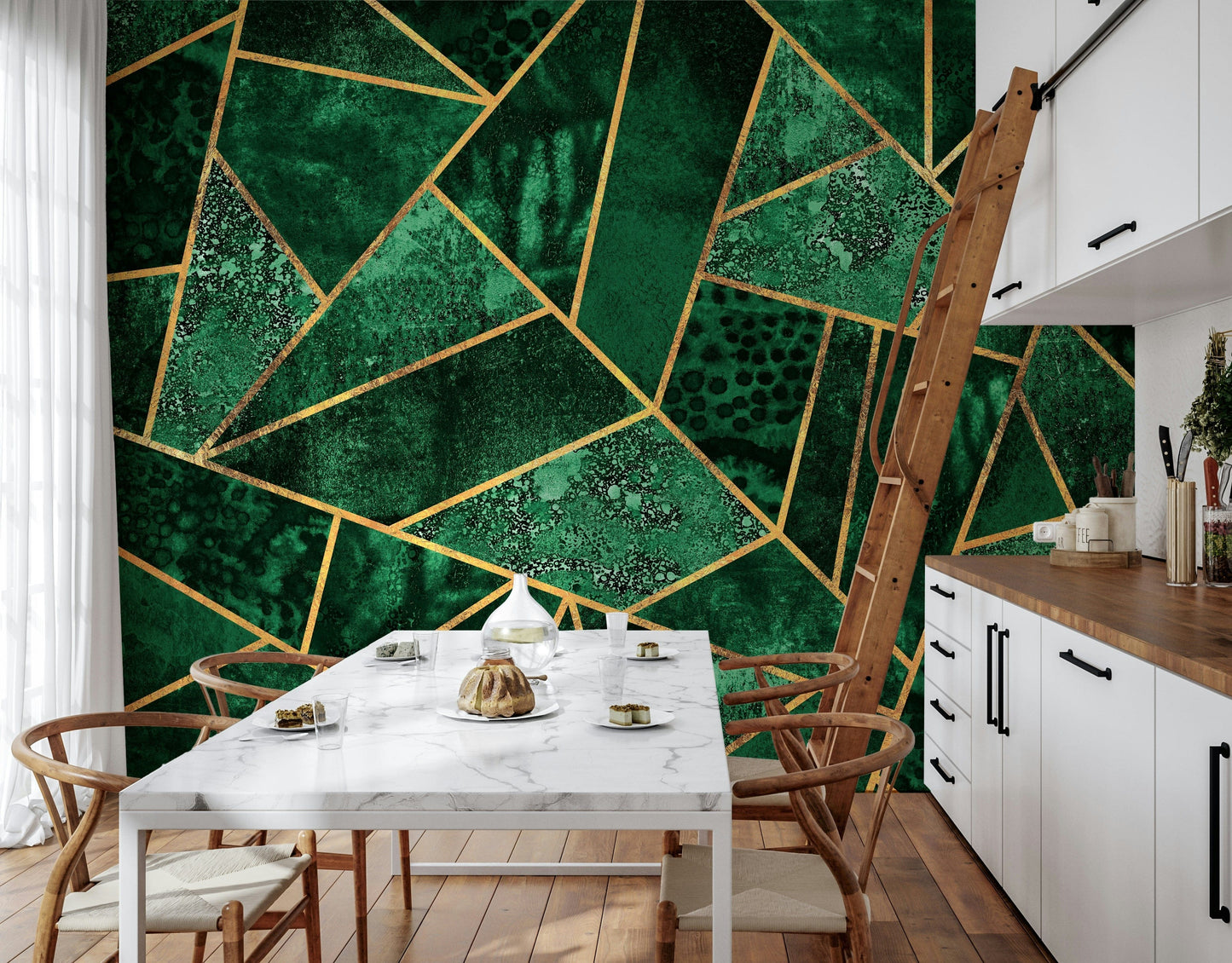 A classic abstract block wallpaper for walls.