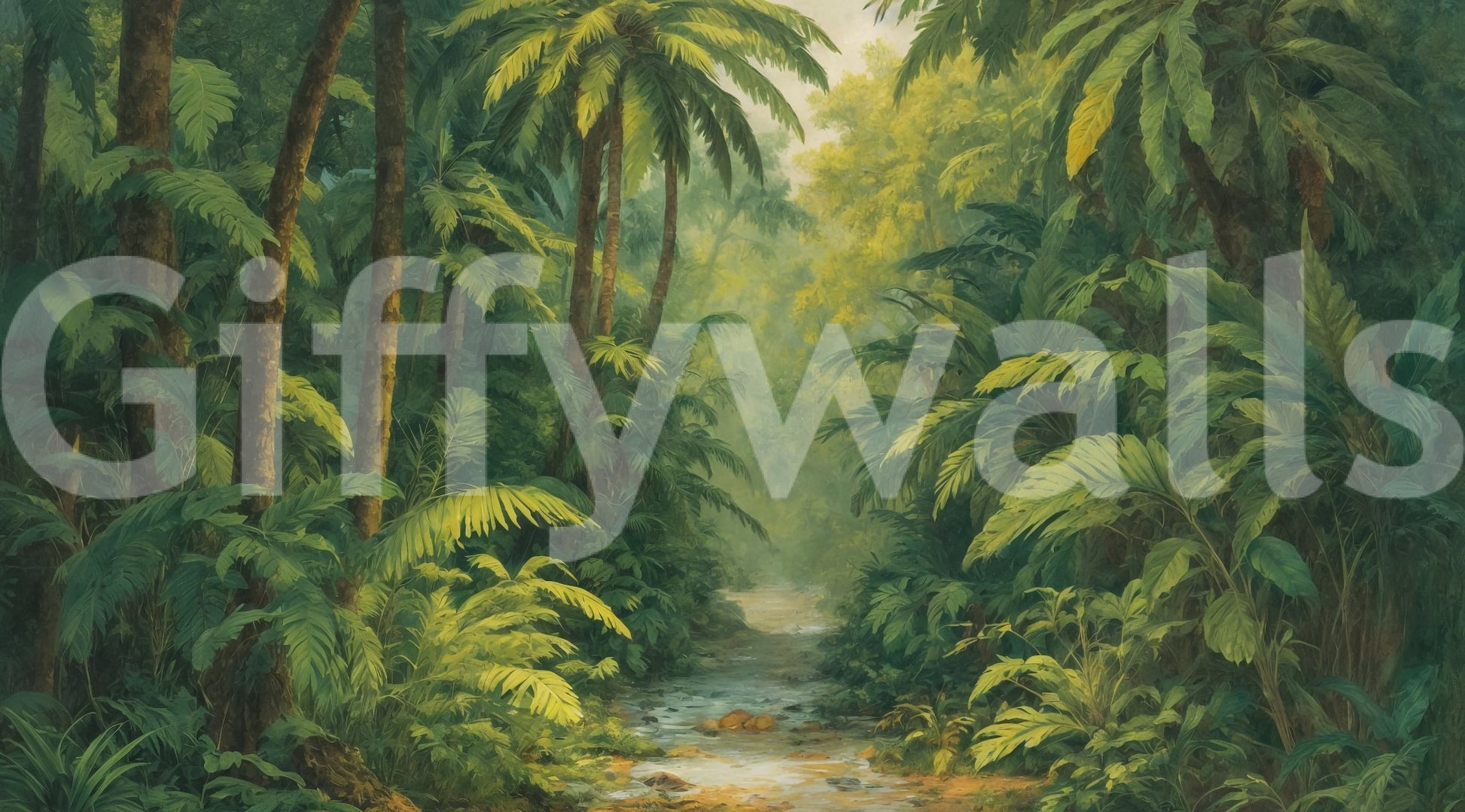 The design is non-realistic and interpretive.

