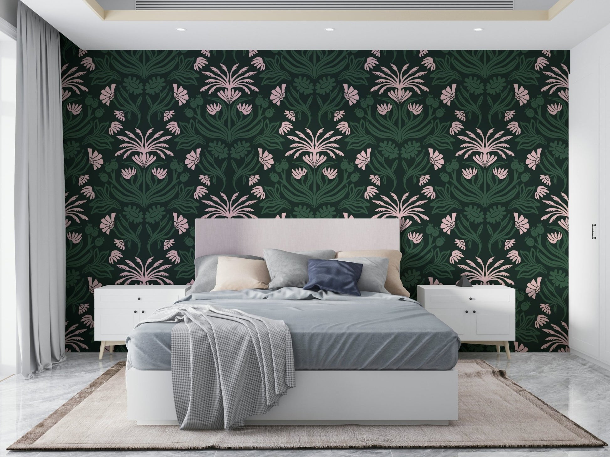 Timeless elegance with soft bloom patterns

