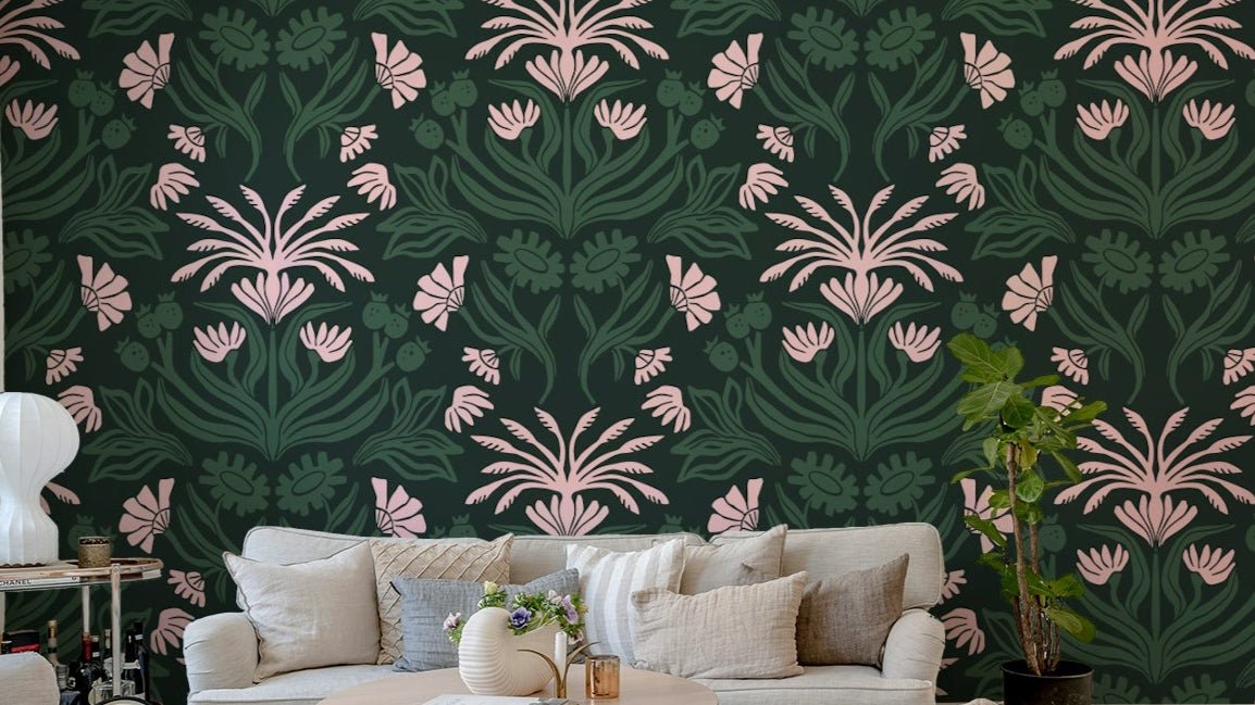 Enchanted Bloom Wallpaper with soft floral designs

