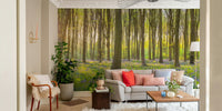 Enchanted bluebell glade wall mural

