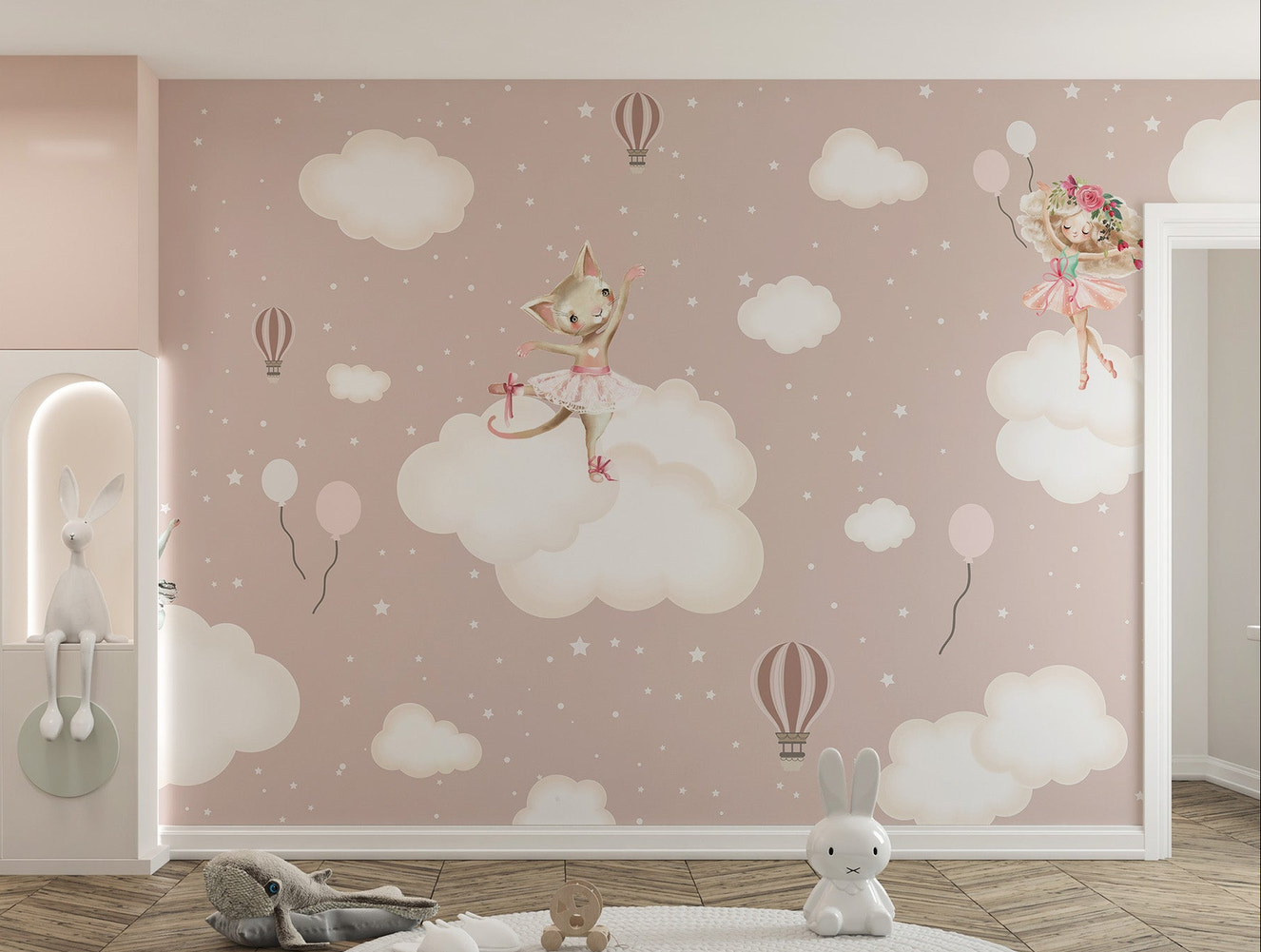 Enchanted Clouds Wall Mural - Giffywalls