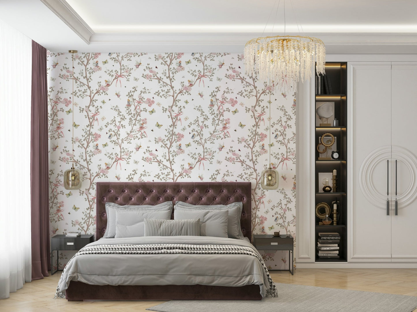 elegant and delicate floral pattern


