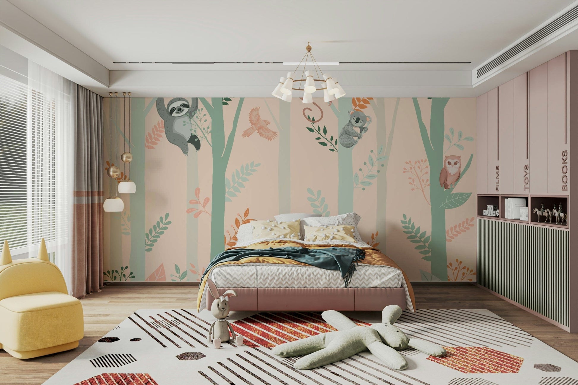 The design feels playful and gentle.

