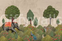 A high-quality serene forest wall mural for walls.

