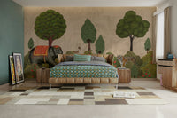 A serene majestic woods wall mural for your decor.

