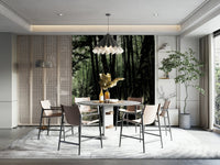 Vibrant greens and natural tones
