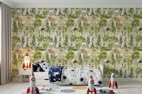 Boho tent Enchanted Forest Tales peel and stick pattern.