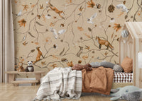 A contemplative woodland scene wallpaper mural for a feature wall.

